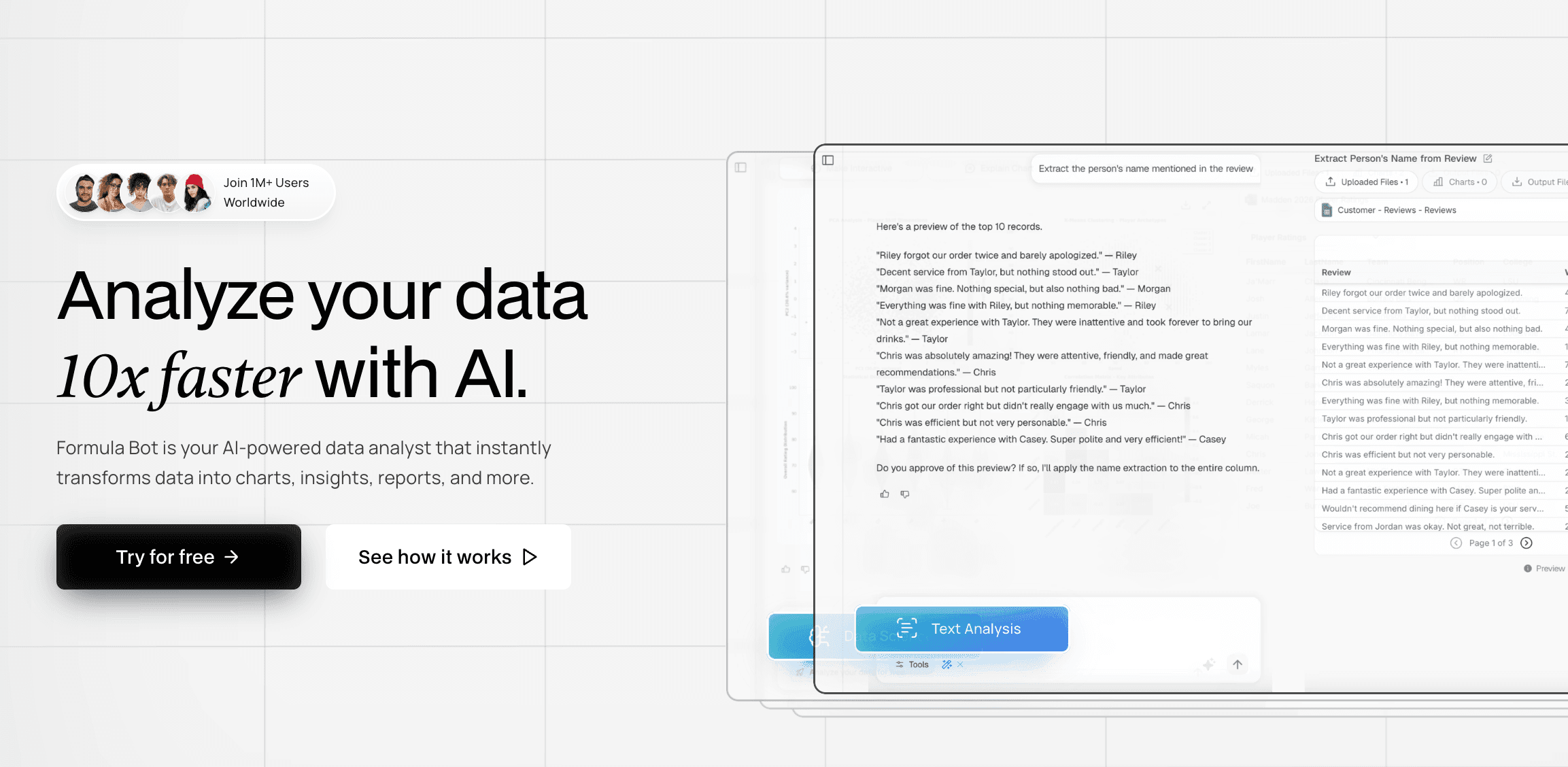 Formula Bot - AI-powered spreadsheet assistant